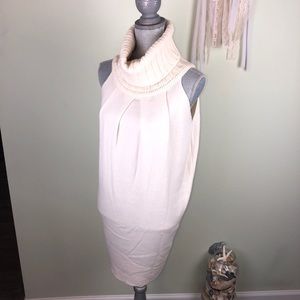 Stunning Stefanel cream sleeveless knit sweater dress bought in Europe EC